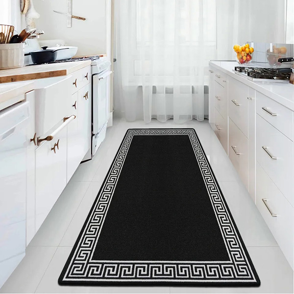 Anti Slip Water Absorbent Long Hallway Kitchen Carpet Rugs Machine Washable Door Mats