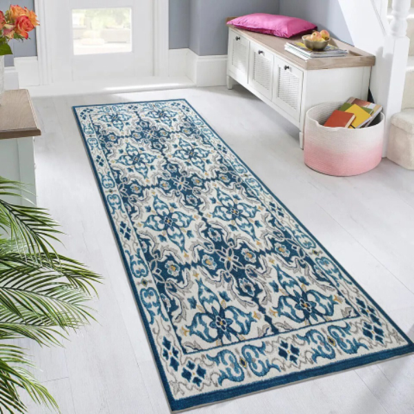 Non Slip Luna Crystal Hallway Runner Washable Rugs Kitchen Carpet Floor Mats