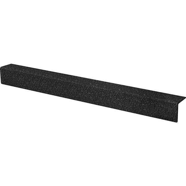 Non Slip Medium Grit Black GRP Stair Nosing Cover 70mm x 30mm 