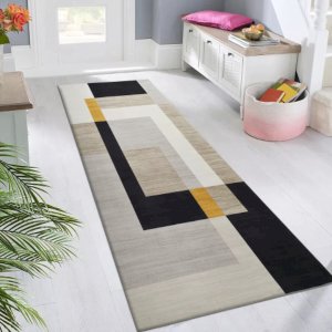 Non Slip Milo Crystal Hallway Runner Washable Rugs Kitchen Carpet Floor Mats