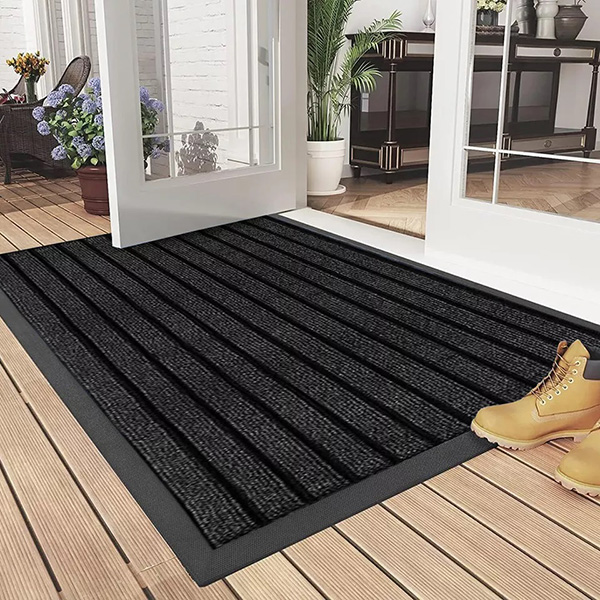 Heavy Duty Anti Slip Dirt Trapper Washable Rug Rubber Door Mat For Indoor & Outdoor