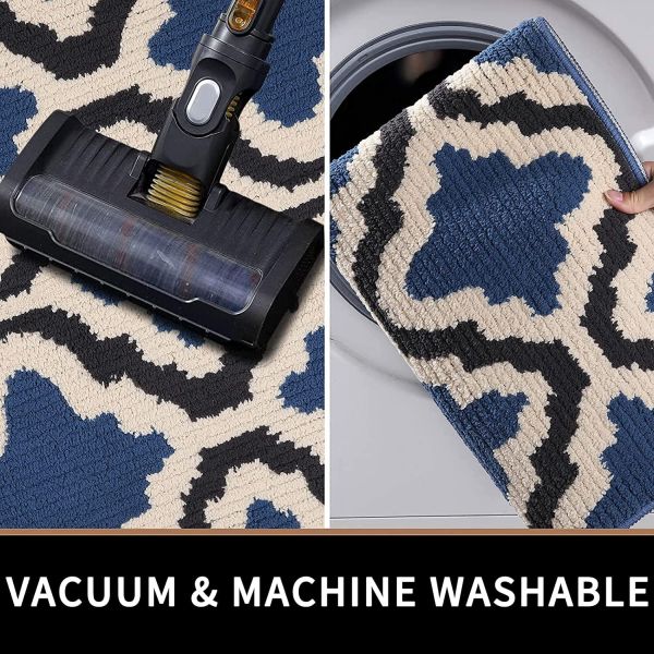 Non-slip Soft Doormats Machine Washable Doormats, Dirt Trapper Mat Super Absorbent Floor Mats