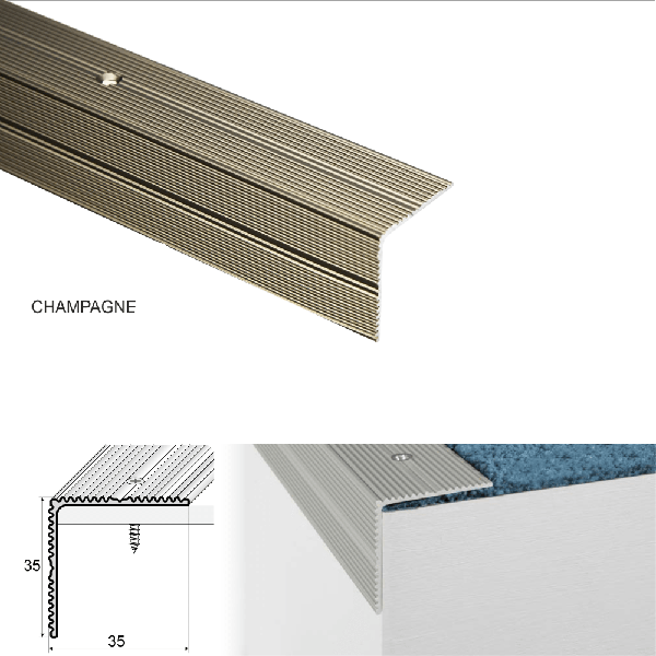 Non Slip Stairs Nosing For Wooden Stair Treads Screw Fix