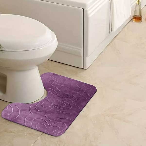 Non Slip Water Absorbent Toilet Pedestal Mats, Moisture Proof Small Large Bathroom Rug