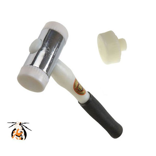 Chrome Plated Nylon Faced Hammer