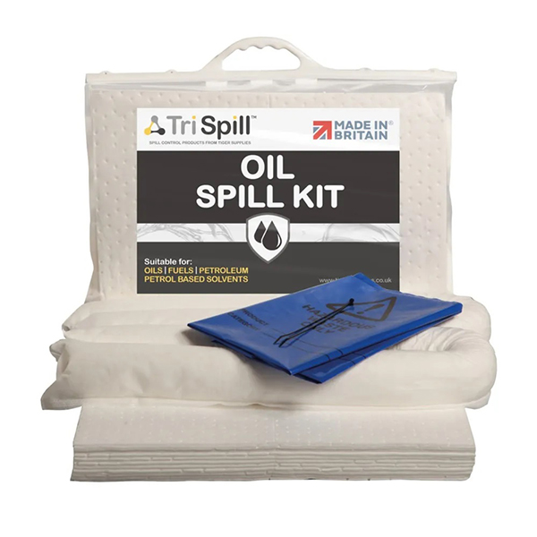 Oil Spill Kit Clip Top Bag Absorbing Oils Fuels and Solvents