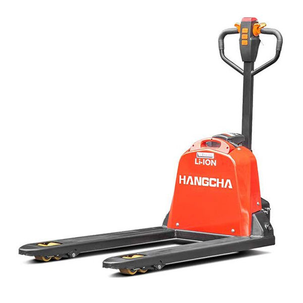 Orange/Black Fully Powered Electric Pallet Truck- Lithium-ion Battery