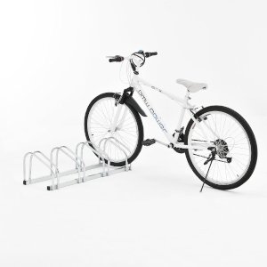 Outdoor Parking Garage Storage Silver Cycle & Bike Rack