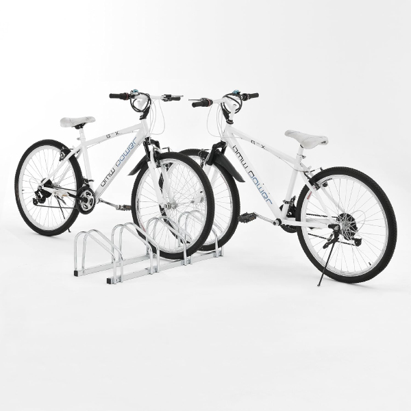 Outdoor Parking Garage Storage Silver Cycle & Bike Rack