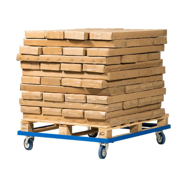 Heavy Duty Stacking Transport Pallet Dolly- Solid Rubber Wheels