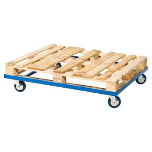 Heavy Duty Stacking Transport Pallet Dolly- Solid Rubber Wheels