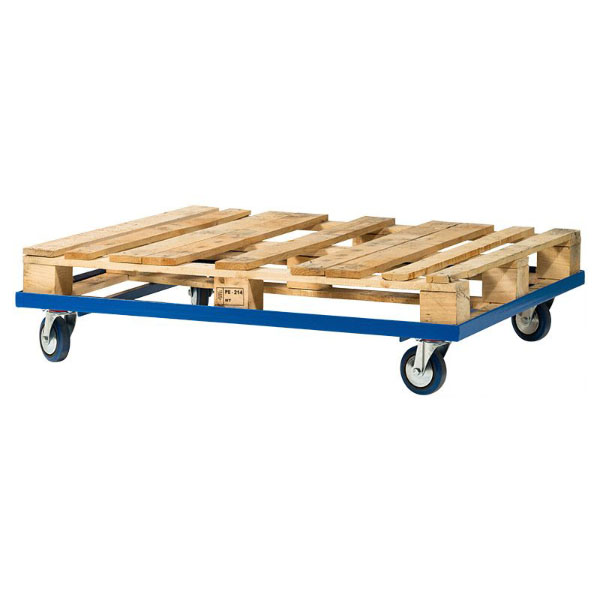 Heavy Duty Stacking Transport Pallet Dolly- Solid Rubber Wheels