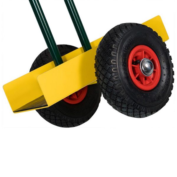 Non-Slip Rubber Liner Ergonomic Panel Dolly- Yellow 