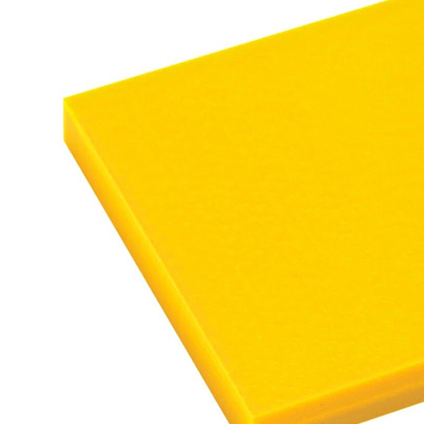 PE500 Plastic Sheet Yellow - 20mm Thick