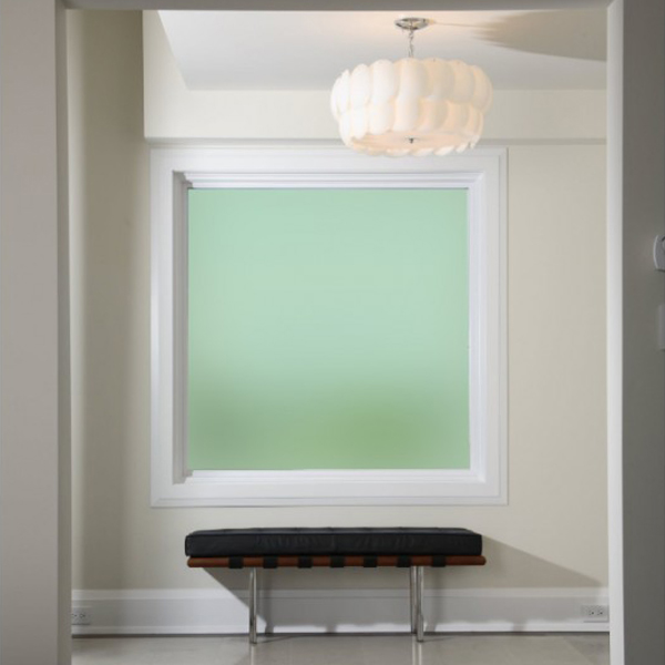 Plain Green Frosted Window Film