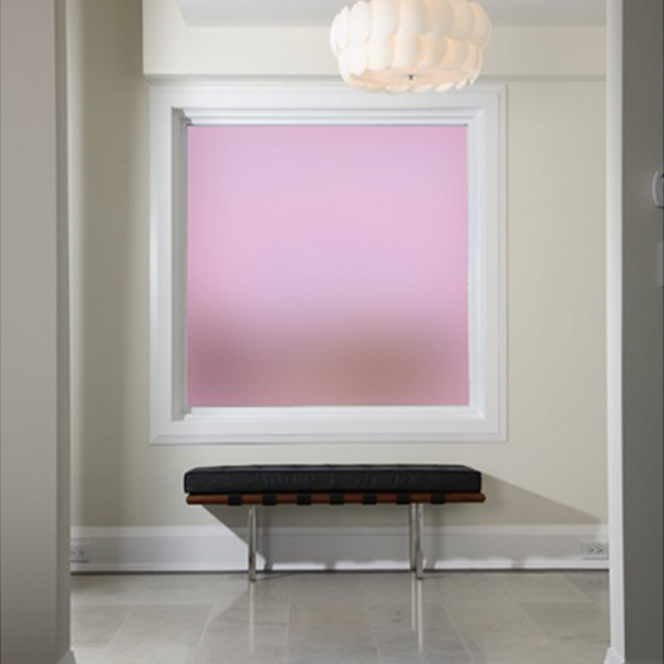 Plain Pink Frosted Window Film