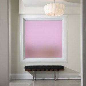 Plain Pink Frosted Window Film