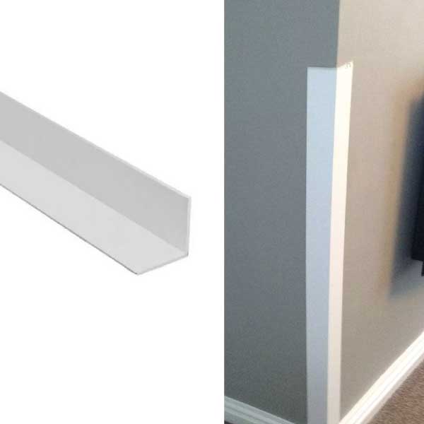 Plastic Angle White Wall Corner Protector Trim Cover