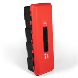 Plastic Fire Extinguisher Red Cabinet- Single 