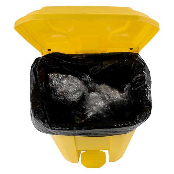 Plastic Pedal Bright Yellow Bin