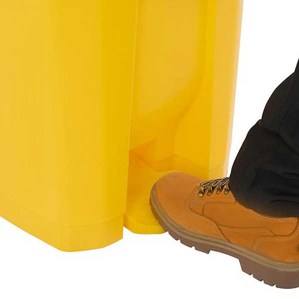 Plastic Pedal Bright Yellow Bin