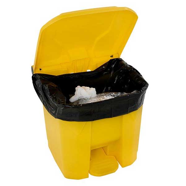 Plastic Pedal Bright Yellow Bin