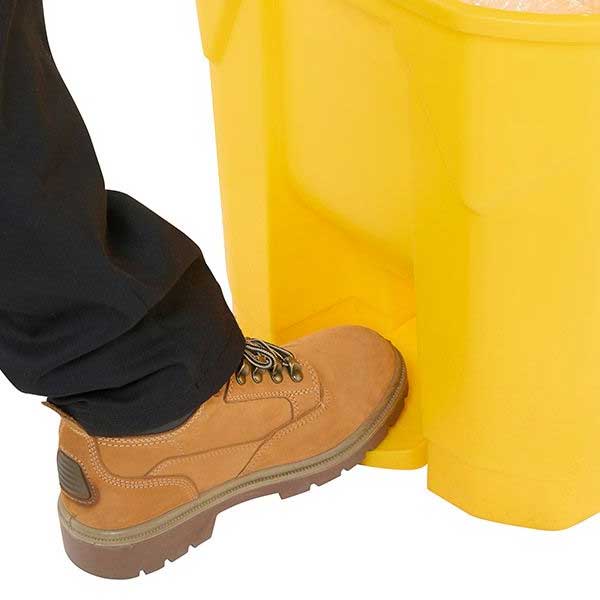 Plastic Pedal Bright Yellow Bin