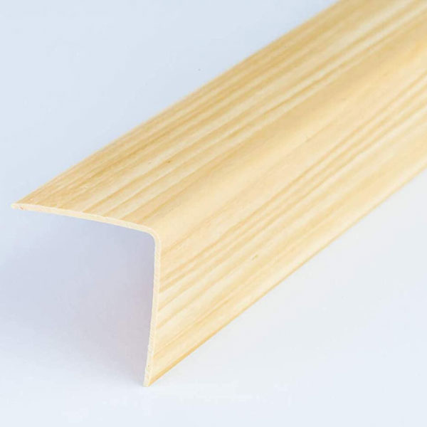 Plastic PVC Corner Trim Wall Corner Guard Edge Protector Wood Effect