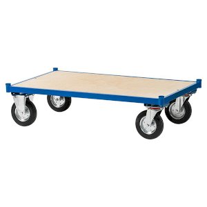 Premium Blue Steel Platform Dolly Cart With 500 Capacity