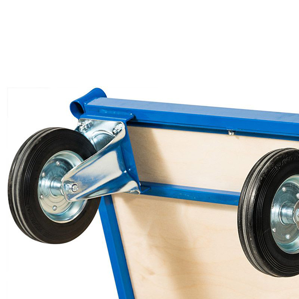 Premium Blue Steel Platform Dolly Cart With 500 Capacity