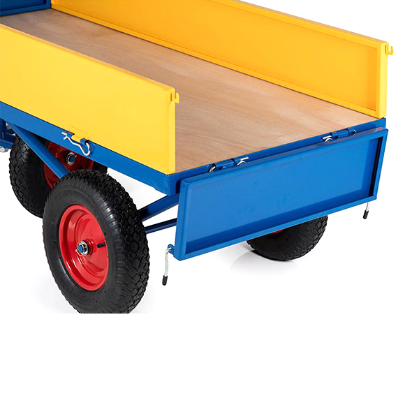 Multi-Purpose Durable Platform Truck with Yellow Sides