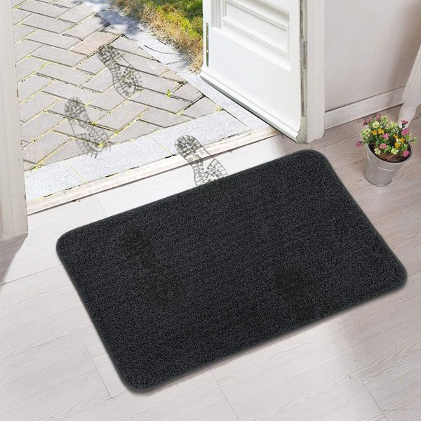 Dirt Trapper Doormat Non Slip Entrance Rug for Front Door Super Absorbent