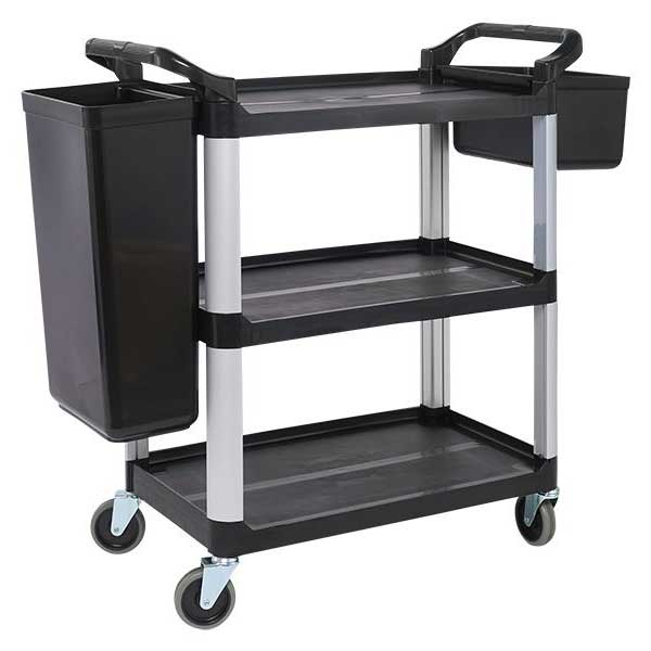 Polypropylene Catering Trolley with Black Bins