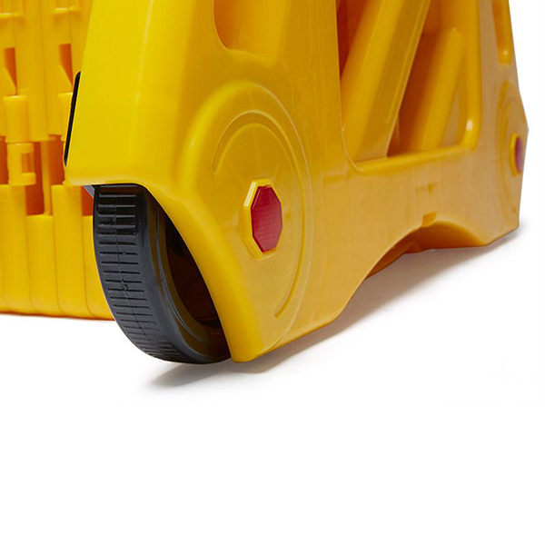 Heavy-Duty Yellow Portable Safety Barrier- Long-Term Durable