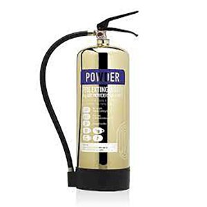 Powder Fire Extinguisher Polished Gold 