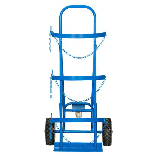 Durable Blue Puncture Proof Propane Cylinder Trolley