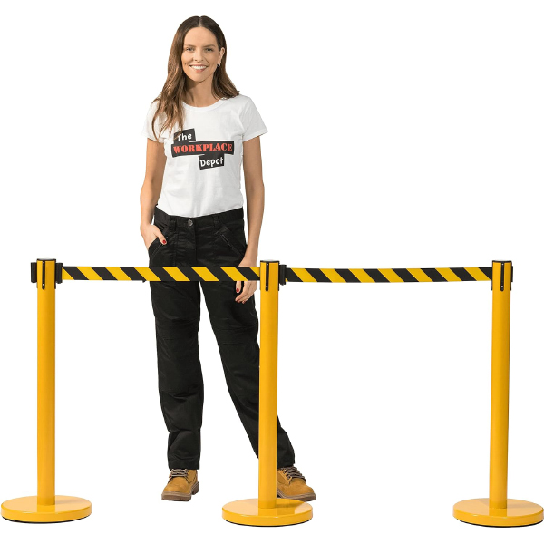  Rectangular Pull Out Yellow Barrier 