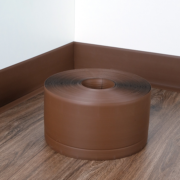 1.5mm Thick PVC Flexible Skirting Board for Walls 10m Roll