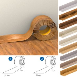 PVC Flexible Skirting Board Self Adhesive Transition Profile