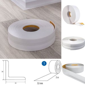 PVC Flexible Skirting Board Self Adhesive Transition