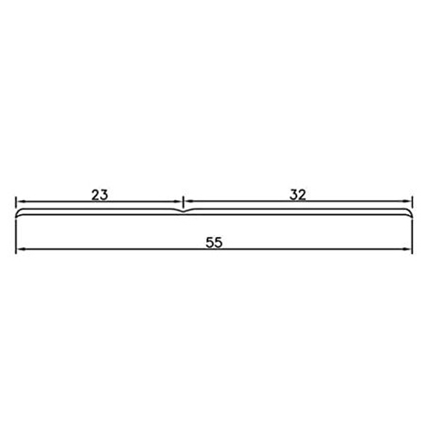 PVC Flexible Skirting Board Strip 15m Long Self Adhesive