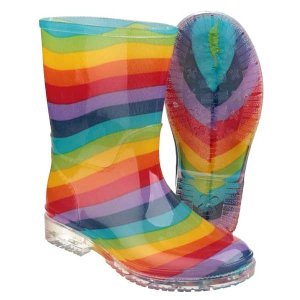 PVC Kids Wellingtons Rainbow Boots 