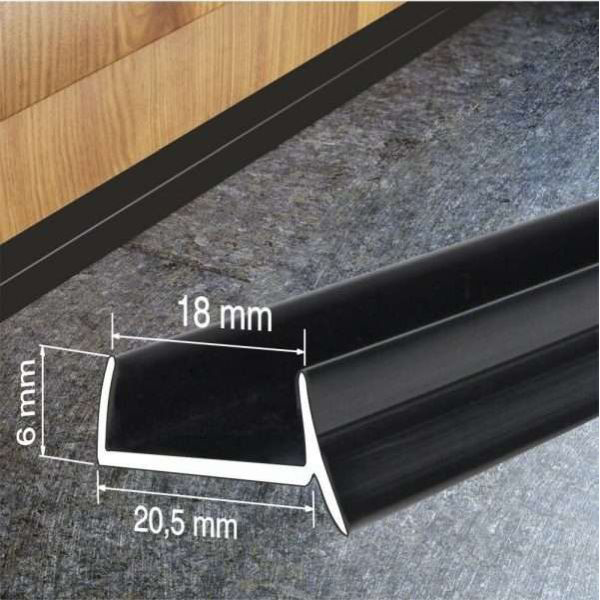 18mm Kitchen Plinth Sealing Strip PVC