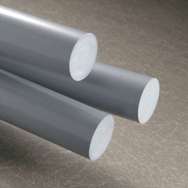 PVC Plastic Rod Grey 120mm Dia