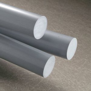 PVC Plastic Rod Grey 55mm Dia