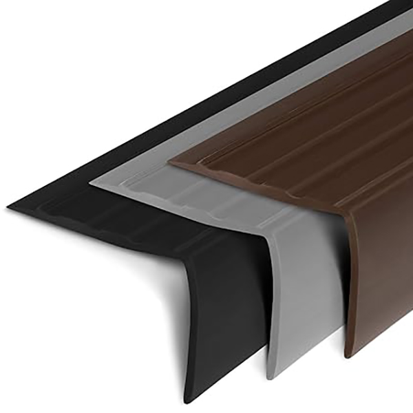 PVC Stair Nosing Profile in L Shape Elegant Stair Protection For All Flooring Types