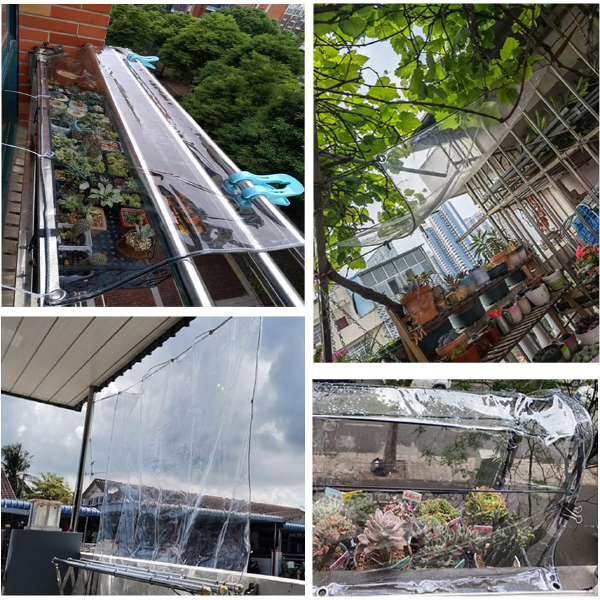 310gsm PVC Tarpaulins Clear Waterproof Flexible PVC