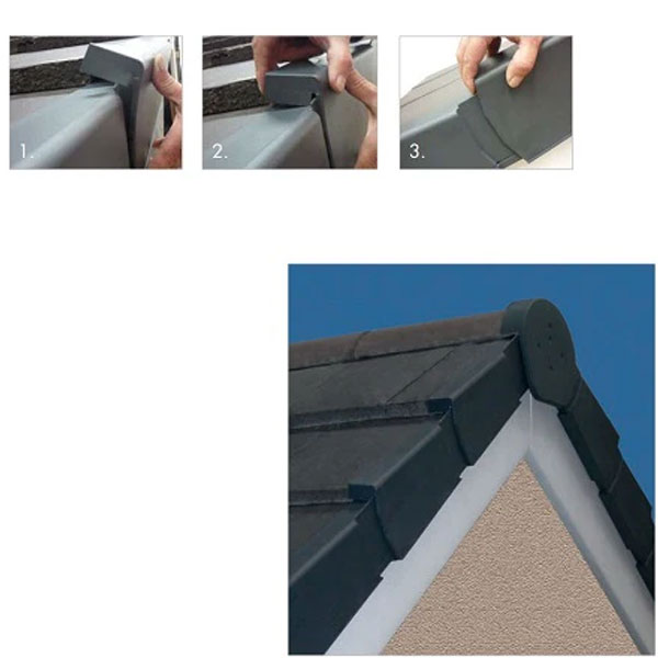 PVC U Round Dry Verge Roof Kit