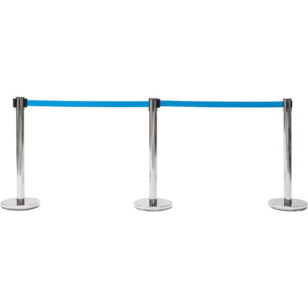 New Stainless Steel Queue Barrier Post