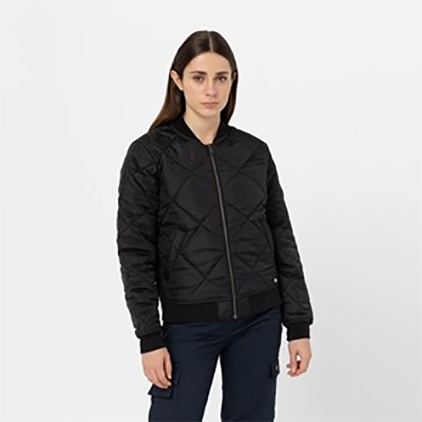 Women's Quilted Bomber Workwear Jacket